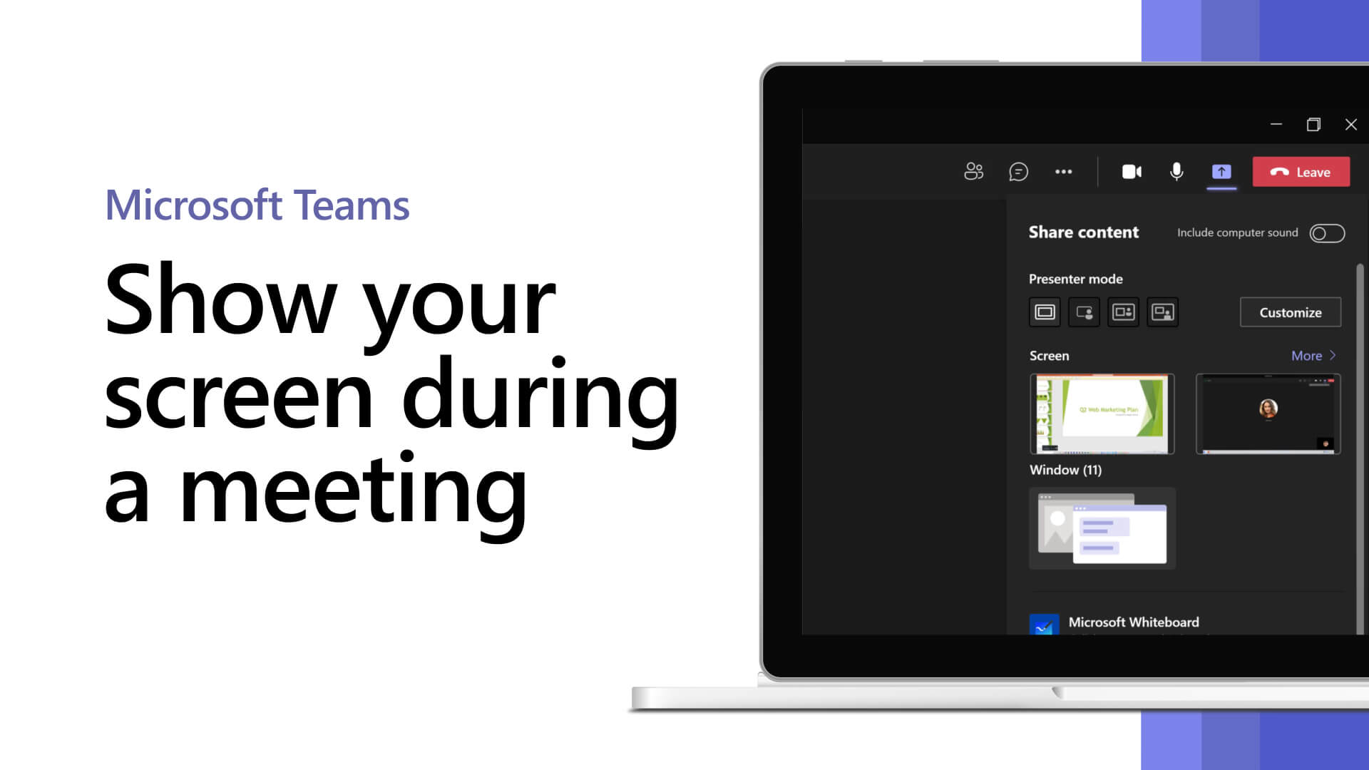 sharing presentations in teams